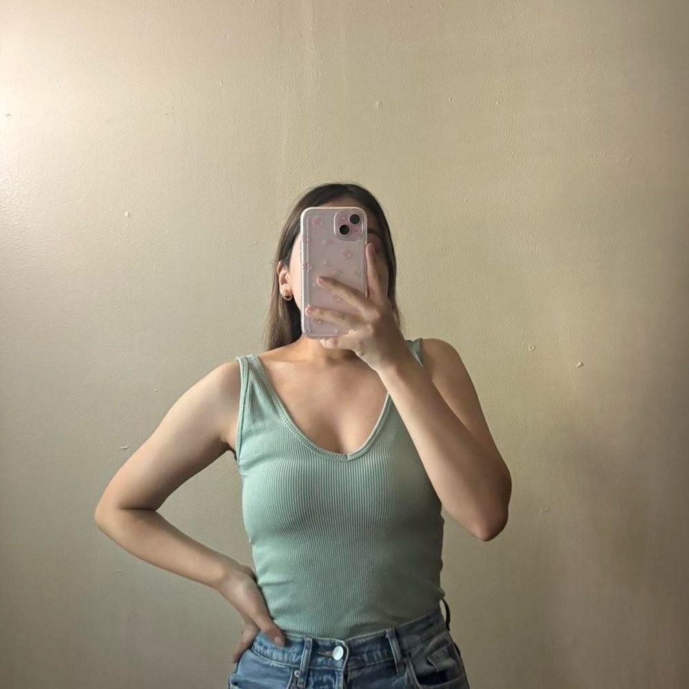 Light Green Tank Bodysuit.